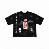 Dirty Monroe Cropped Tee (Black)