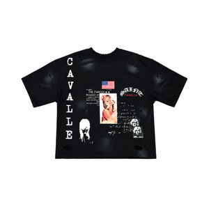 Dirty Monroe Cropped Tee (Black)
