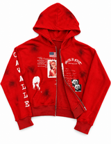 Dirty Monroe Zip-Up Jacket (RED)