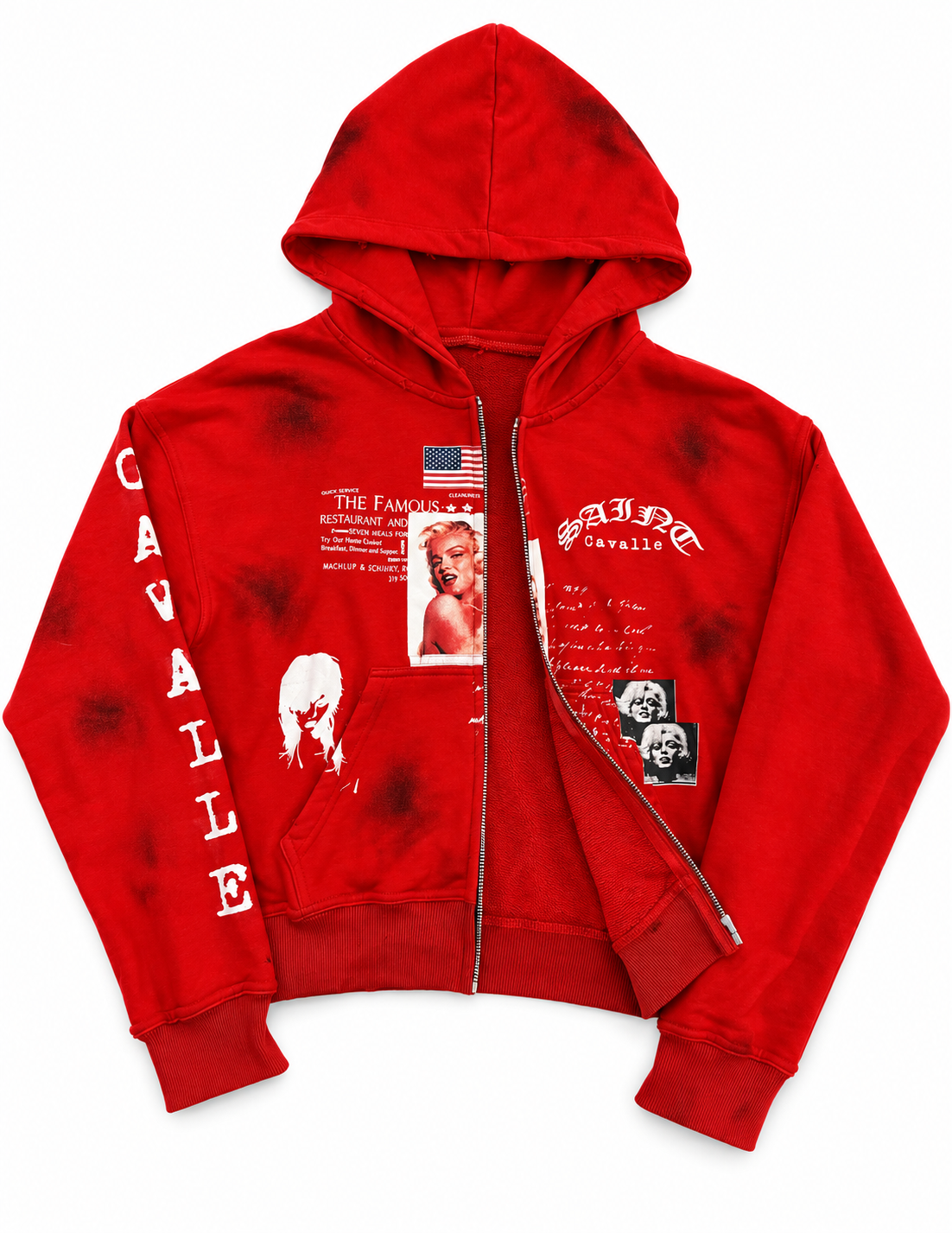 Dirty Monroe Zip-Up Jacket (RED)