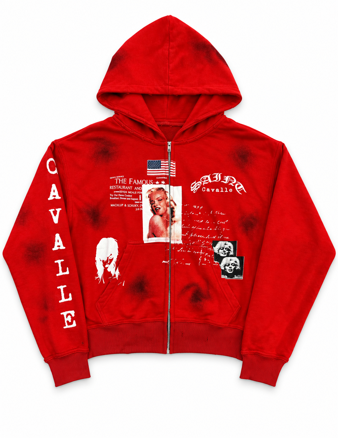 Dirty Monroe Zip-Up Jacket (RED)