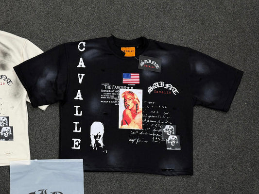 Dirty Monroe Cropped Tee (Black)